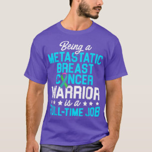 T-shirt Traitement du cancer du sein métastatique guerrier