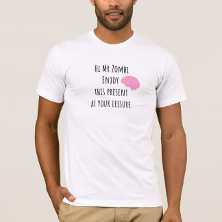 T-shirt Traitement du cerveau - Un cadeau pour M. Zombi