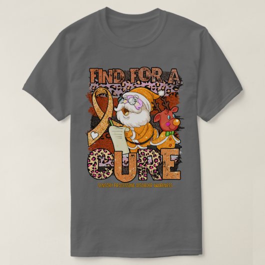 T-shirt Traitement sensoriel Trouble Sensibilisation léopa (Design devant)