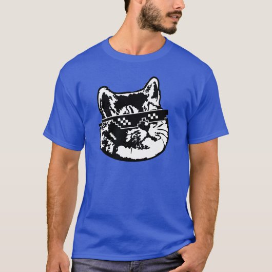 T-shirt Traitez avec elle Chat Mème Drôle Chemise (Devant)