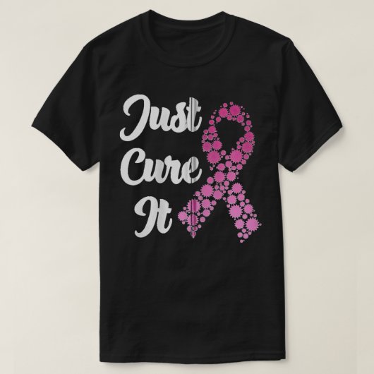T-shirt Traitez-le simplement Cancer du sein Sensibilisati (Design devant)