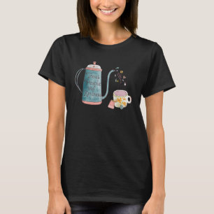 T-shirt Traitez Les Gens Avec La Génial Théière Florale Vi