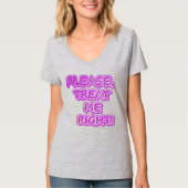 T-shirt "Traitez-Moi Bien ! !" Un Design Sympa. Commandez  (Devant)