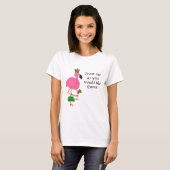 T-shirt Traitez-moi comme vous le Flamant rose de la Reine (Devant entier)