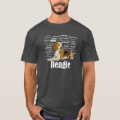 T-shirt Traits beagles (Devant)