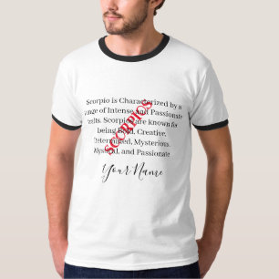 T-shirt Traits de scorpies et signe zodiaque