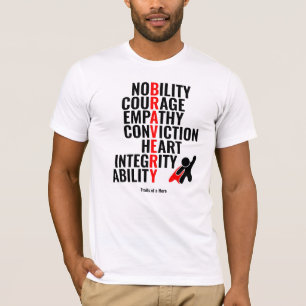 T-shirt Traits d'un héros