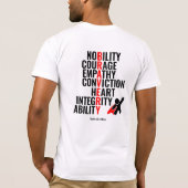 T-shirt Traits d'un héros (Dos)
