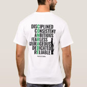 T-shirt Traits d'un soldat (Dos)