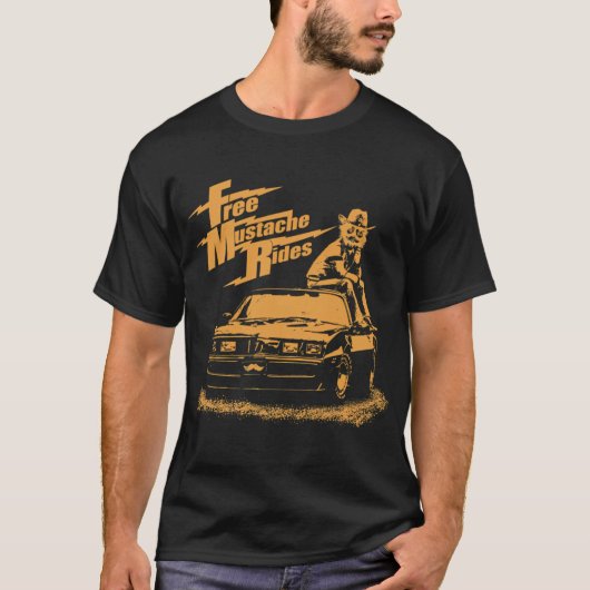 T-shirt Trajets à Moustache Gratuits (Devant)