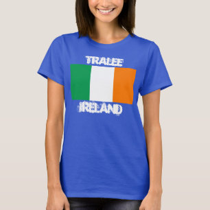 T-shirt Tralee, Irlande avec drapeau irlandais