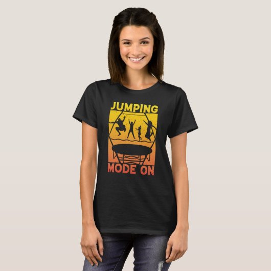 T-shirt Trampoline Jumping Mode on Trampoline Gymnastics (Devant entier)