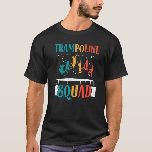 T-shirt Trampoline Squad Jumping Trampoliner Trampolining  (Devant)
