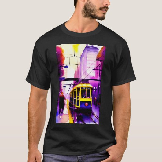 T-shirt Tramway de Melbourne (Devant)