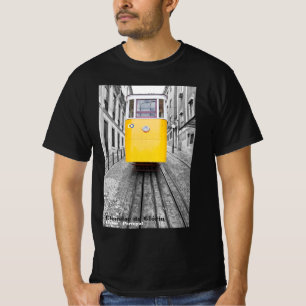 T-shirt Tramway Lisbonne Elevador da Gloria Yellow. Photo