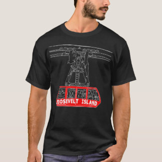 T-shirt Tramway Roosevelt Island tiré à la main New York C