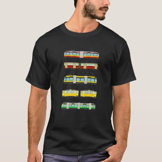 T-shirt Tramway Tramway Tramway Tramway Cablecar Gond (Devant)