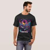 T-shirt Trance Music - DJ Deck Design - EDM - TECHNO - (Devant entier)
