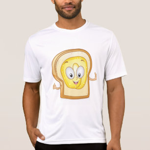 T-shirt Tranche de pain beurré Kawaii Toast heureux