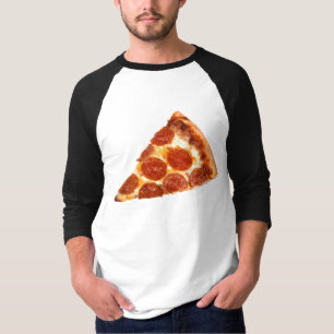 T-shirt Tranche de pizza pepperoni classique de SlipperyJo