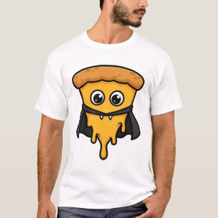T-shirt Tranche de pizza vampire drôle d'art Halloween