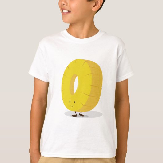 T-shirt Tranche de sourire d'ananas (Devant)