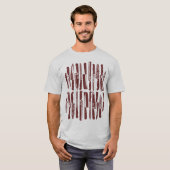 T-shirt Tranché et découpé - Marron (Devant entier)