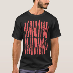 T-shirt Tranché et épicé - rose tropicale sur foncé