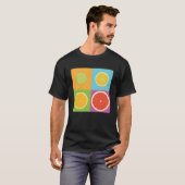 T-shirt Tranches d'agrumes de citron citron citron citron  (Devant entier)