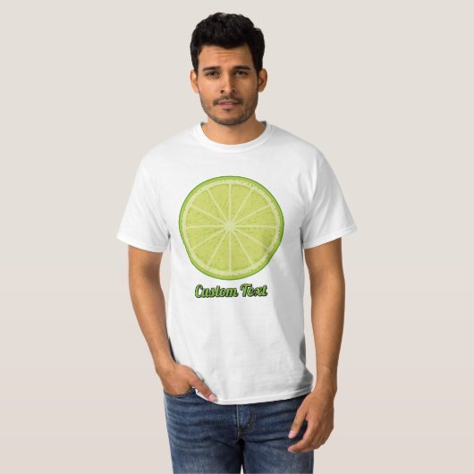 T-shirt Tranches de chaux (Devant entier)