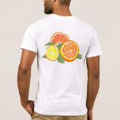 T-shirt Tranches de Citron Orange Frais (Dos)
