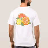 T-shirt Tranches de Citron Orange Frais (Dos)
