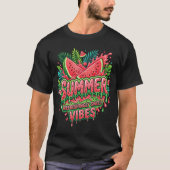 T-shirt Tranches de pastèque - ambiance pastèque estivale (Devant)