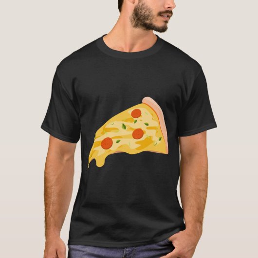 T-shirt Tranches De Pepperoni Pizza Gâteau (Devant)