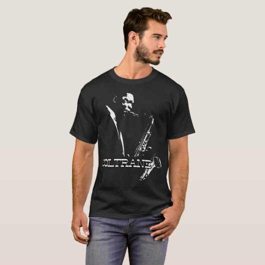 T-shirt Trane Hd - John Coltrane - Conception Plaine Bampw (Devant entier)