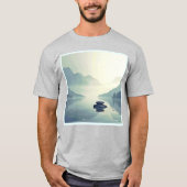 T-shirt Tranquil Mountain Lake Serenity (Devant)