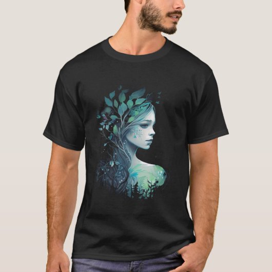 T-shirt Tranquil Tree Goddess Graphic Tees Men Women Boys  (Devant)