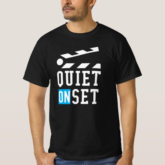 T-shirt Tranquille sur set - Drôle pour les réalisateurs d (Devant)
