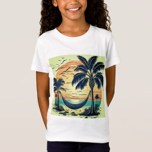 T-Shirt Tranquillité tropicale (Devant)