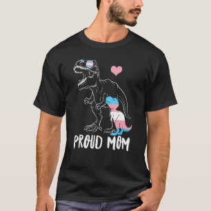 T-shirt Trans Fière Maman Dinosaure Rex Transgender Pride