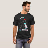 T-shirt Trans Free Mom Hugues Dinosaur Rex Mama transgenre (Devant entier)