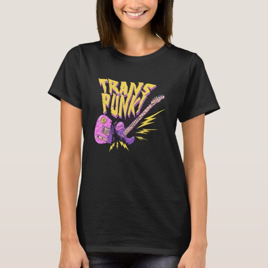 T-shirt Trans Punk Lgbtq Punks Pas Mort Transgenre Décès (Devant)
