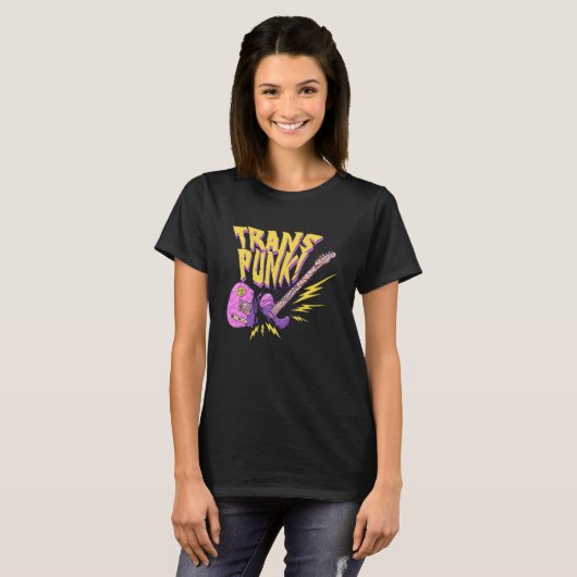 T-shirt Trans Punk Lgbtq Punks Pas Mort Transgenre Décès (Devant entier)
