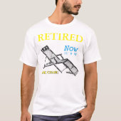 T-shirt Transat Rétro Retraité Retraité Hommes Tee 2 (Devant)