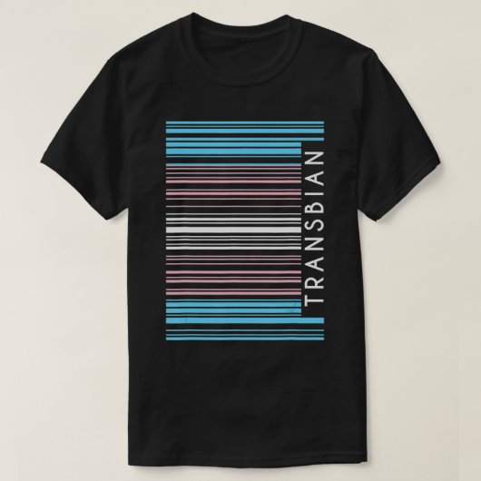 T-shirt Transbian Trans Barcode LGBTQ Droits de l'Homme Ge (Design devant)