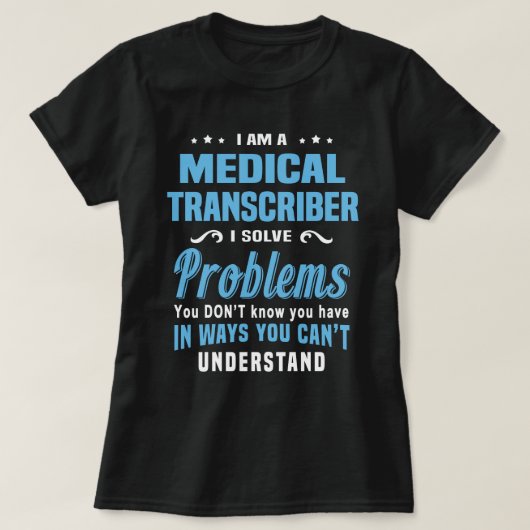 T-shirt Transcripteur Médicale (Design devant)