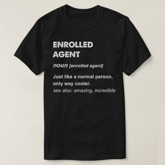T-shirt Transfert de l'agent inscrit (Design devant)