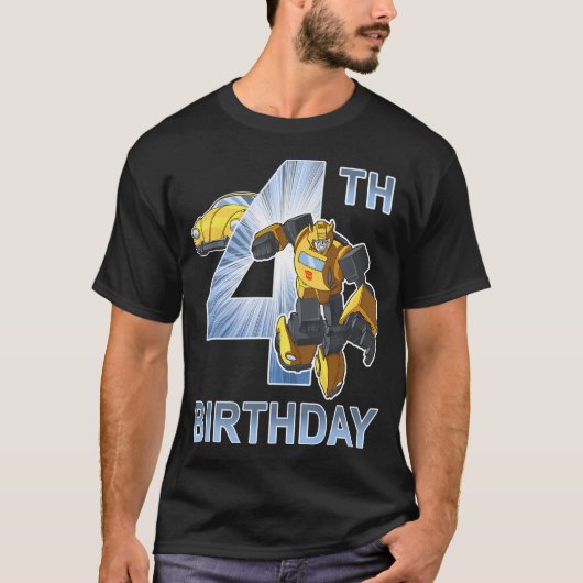 T-shirt Transformateurs Bumblebee 4E Anniversaire (Devant)