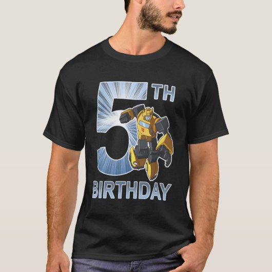T-shirt Transformateurs Bumblebee 5E Anniversaire (Devant)