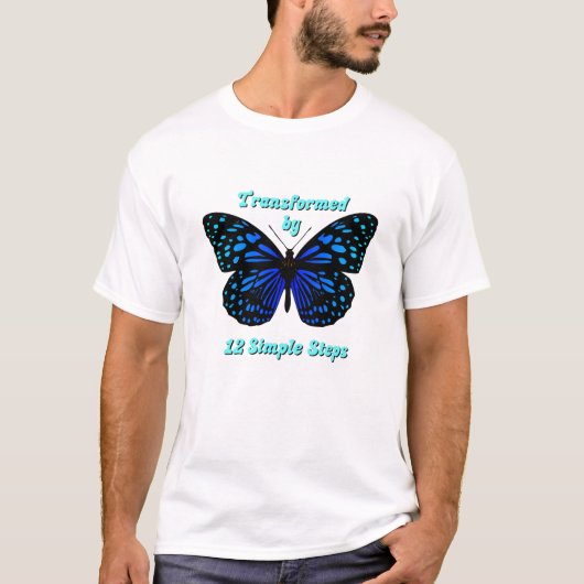 T-shirt Transformé par 12 étapes simples, AA, NA, Al-Anon (Devant)
